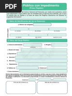 Formulario de Cargo Publico Primera Inscripcion