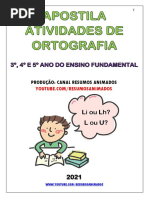 Apostila Atividades de Ortografia - PDF Versão 1