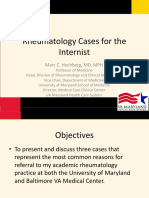 Rheumatology Cases For The Internist: Marc C. Hochberg, MD, MPH