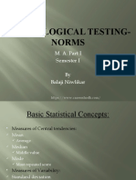 Chap 2 Psychological Testing Norms