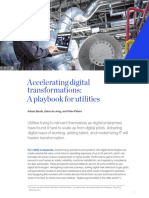 Accelerating Digital Transformations: A Playbook For Utilities