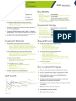 Fund Profi Le: Fund Size Sponsor Commitment Fund Life Physical Presence