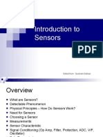 Introduction To Sensors: Edited From: Sookram Sobhan