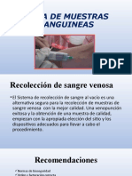 TOMA DE MUESTRAS SANGUINEAS Precausiones