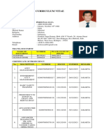 Curriculum Vitae: Personal Data