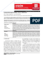 Gestión Del Presupuesto Público: Alcance y Limitaciones: Espacio para Portada