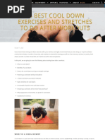 14 Best Cool Down Exercises and Stretches To Do After Workouts - Set For Set