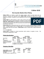 E-Brite 50/50: Non-Cyanide Alkaline Silver Plating