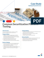 Common Securitization Platform Testing: Case Study