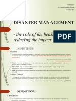 27 A. Undergrad - Disaster Management