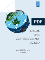 GEC04: THE Contemporary World: Prepared By: Maria Charnilene R. Palma