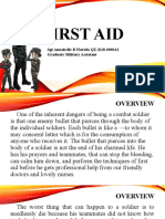 First Aid: SGT Annabelle B Florido QZ-R10-000341 Graduate Military Assistant