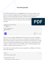 Functool - Partial: From Functools Import Partial Def Add (X, Y) : Return X + y P - Add Partial (Add, 2) Print (P - Add (4) ) #6