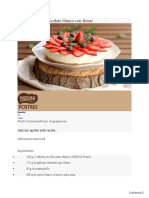 Cheesecake de Chocolate Blanco Con Fresas