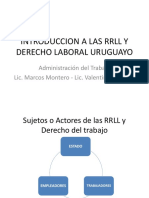 Introduccion A Las RRLL Y Derecho Laboral Uruguayo