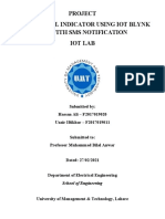 Water Level Indicator Using Iot Blynk App With Sms Notification