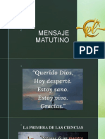 Mensaje Matutino