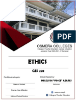 Ethics: MR - Elvin "Vince" Azares