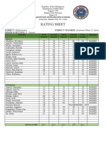 Rating Sheet: Mathematics Austriane Nasei O. Arias 8 - Jacinto