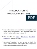 Introduction To Automobile Systems