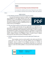 Assignment: 40 Points: The Fate of The Philippine Science and Technology Innovation (Individual Task)