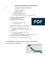 Les Etapes D Un Projet de Batiment