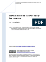 Padin, L. - Tratamiento de Las Psicosis y Las Locuras