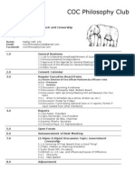 COC Philosophy Club Agenda Final Draft 3-9-11