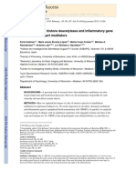 Rapid Changes in Histone Deacetylases and Inflammatory Gene Expression in Expert Meditators