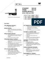 Xq500 Rental: Standby 500 KW Prime 455 KW Power Module