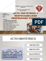 Acto Obstetrico y Responsabilidad Profesional