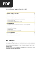 Sommaire Du Rapport Financier 2011: Rawbank 2011 en Un Coup D'Œil