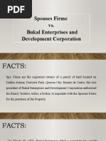 Sps. Firme vs. Bukal Enterprises and Development Corporation