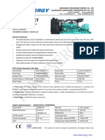 Data Sheet: Diesel Generator 1760Kw 50HZ/1500RPM Cummins Model: Qsk60-G4