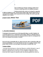 The Feasibility Plans:: Drone Taxi