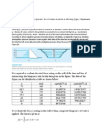 Problem1:: Water Exerts Pressure On The Upstream Face of A Dame As Shown in Following Figure