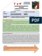 3° - 4° Evaluación Diagnóstica - Vii Ciclo