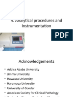 Analytical Procedures and Instrumentation