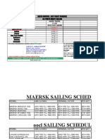 Sailing Schedule For Usec