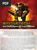 BattleTech 16 Month Calendar Hi