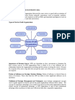 Strategic Issues For Non Profit Org