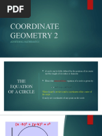 Coordinate Geometry 2: Additional Mathematics