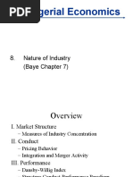 Managerial Economics: 8. Nature of Industry (Baye Chapter 7)