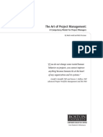 The Art of Project Management:: A Competency Model For Project Managers