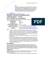 Monash University Handbook 2011 Undergraduate - Course