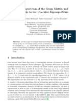 On The Eigenspectrum of The Gram Matrix and Its Relationship To The Operator Eigenspectrum