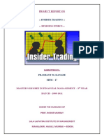 Project Report On::: Insider Trading