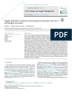 Supplier Dependence Asymmetry and Investment in I - 2021 - Journal of Purchasing