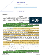 Petitioner Vs Vs Respondents: First Division