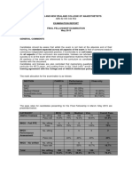 May 2015 Exam Report